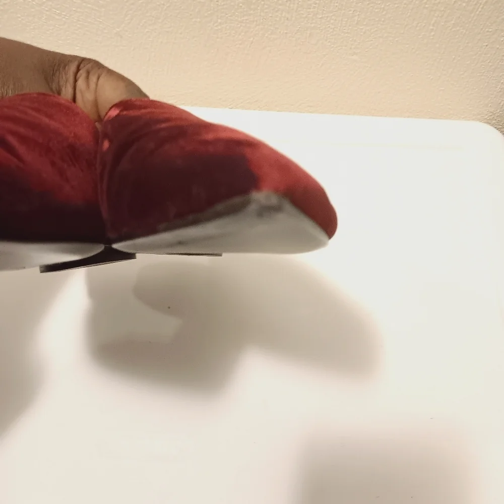 Michael Kors| Velvet Slip On Mule Burgundy Merlot Wine Sz 40/ US 9.5